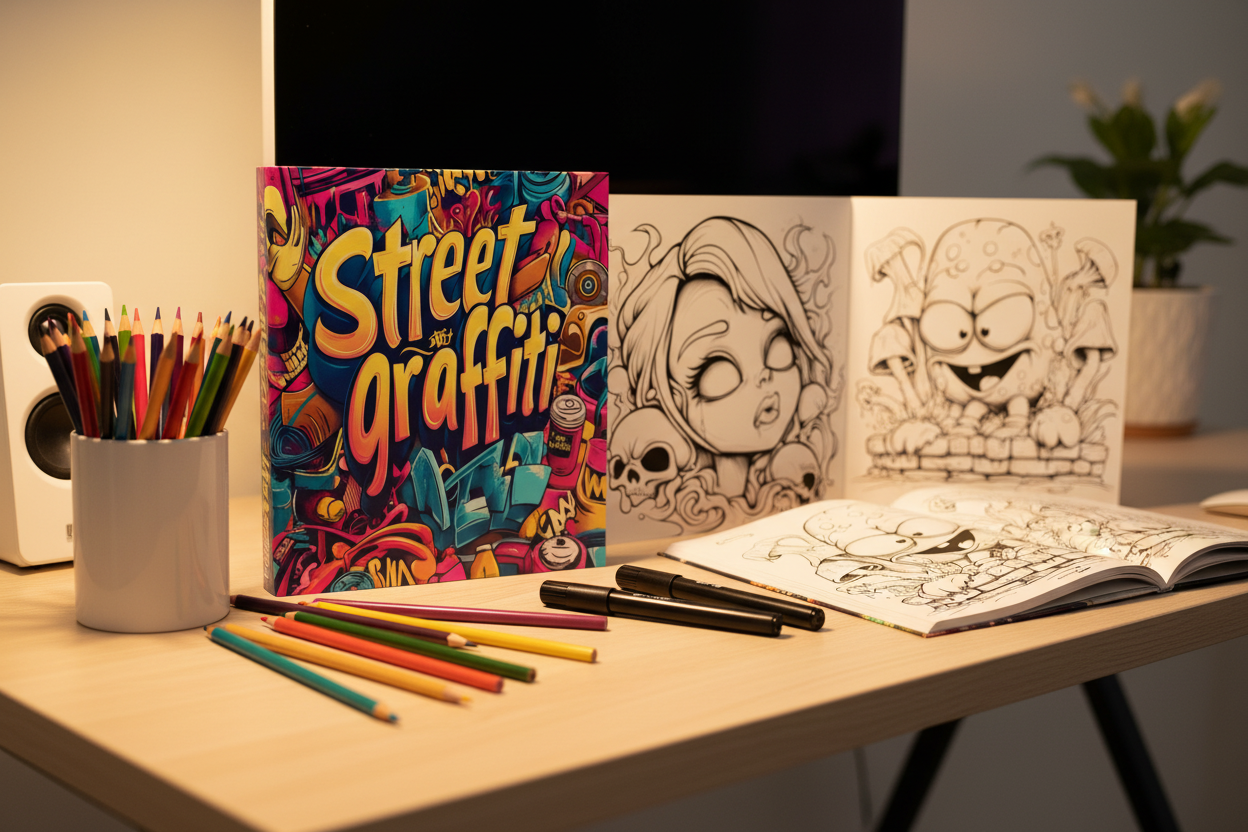 Libro en escritorio creativo